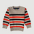 Light Brown, Orange & Black Thin Stripped 3 Sweater