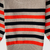 Light Brown, Orange & Black Thin Stripped 3 Sweater