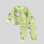 Little Bunny in Green Soft Rabbit Fur Full Sleeves Shirt & Pajama Set