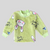 Little Bunny in Green Soft Rabbit Fur Full Sleeves Shirt & Pajama Set