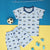Mickey Mouse in Sky Blue Tee and Shorts Set