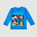 Mickey & Family in Blue Full Sleeves Tee & Pajama Set