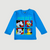 Mickey & Family in Blue Full Sleeves Tee & Pajama Set