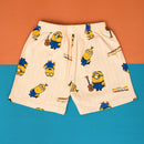 Minions in Light Yellow Tee and Shorts Set