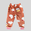 Moo Moo Cow in Brown Soft Rabbit Fur Full Sleeves Shirt & Pajama Set