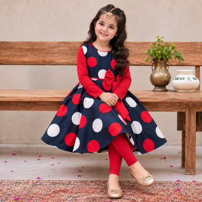 Navy Dot Darling