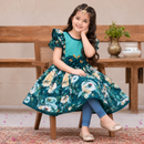 Emerald Bloom Frock Set