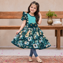 Emerald Bloom Frock Set