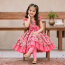 Pink Petal Frock Set