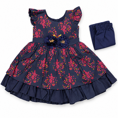 Midnight Rose Frock Set