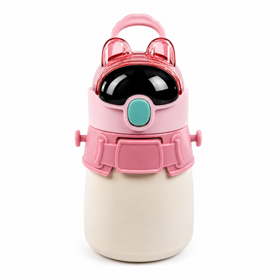 Pink Robo Girl Hot & Cold Bottle