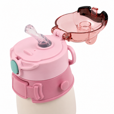 Pink Robo Girl Hot & Cold Bottle
