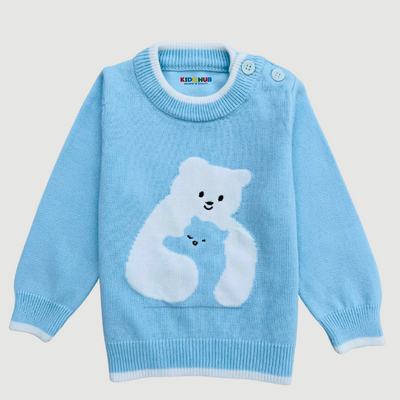 Polar Bear in Sky Blue