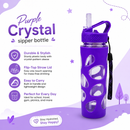 Purple Crystal Sipper Bottle