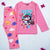 Reach For The Stars in Pink Full Sleeves Tee & Pajama Set