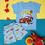 Speedway racing in Sky Blue Tee and Shorts Set