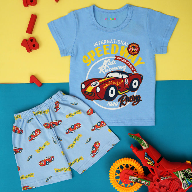 Speedway racing in Sky Blue JC