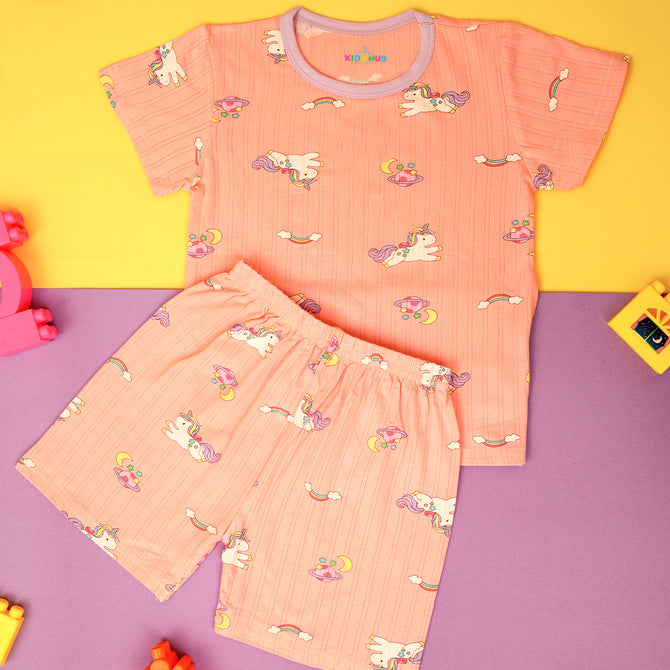 Unicorn and Rainbow in Pink JC