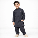 Charcoal Crown Kameez Shalwar