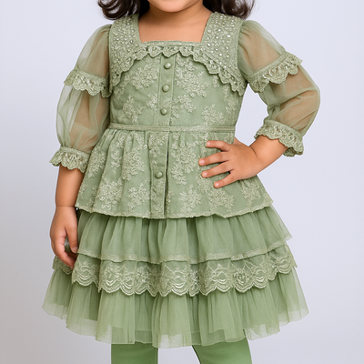 Olive Princess Dress
