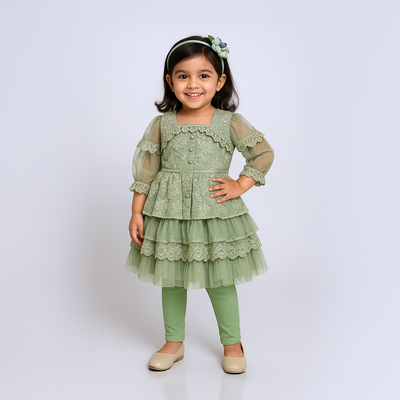 Olive Princess Dress