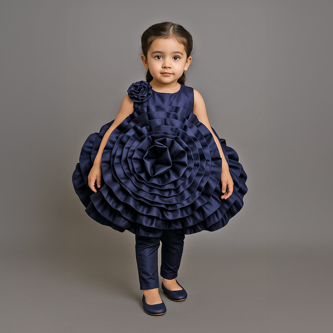 Navy Swirl