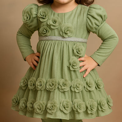 Olive Bloom Frock