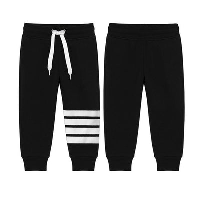 Front Striped Fleece Sweatpants