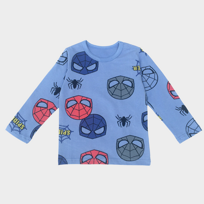 Spider Full Sleeves Tee & Pajama Set