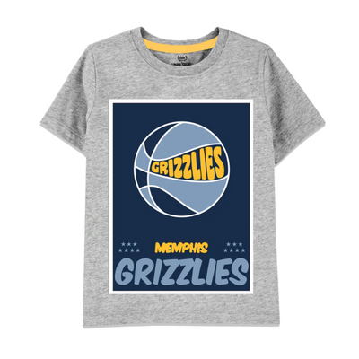 Grizzlies in Grey Graphics Tee