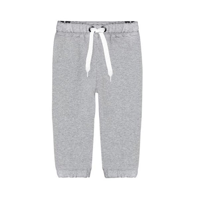 Side Striped Grey Fleece Sweatpants