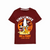 Mickey The King Of The Wave Maroon Graphics Tee