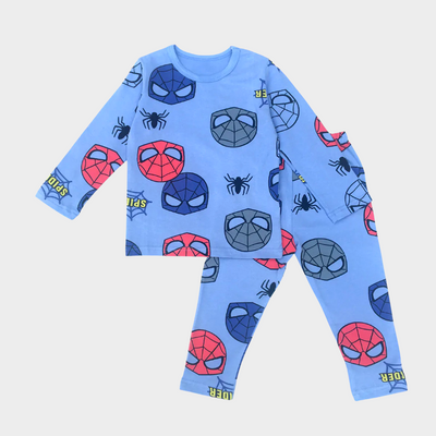 Spider Full Sleeves Tee & Pajama Set